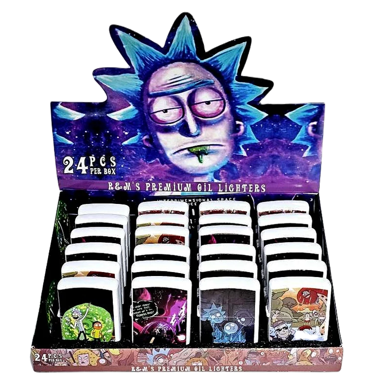 (AS25RM) Rick N Morty Zippo Lighters 24PK