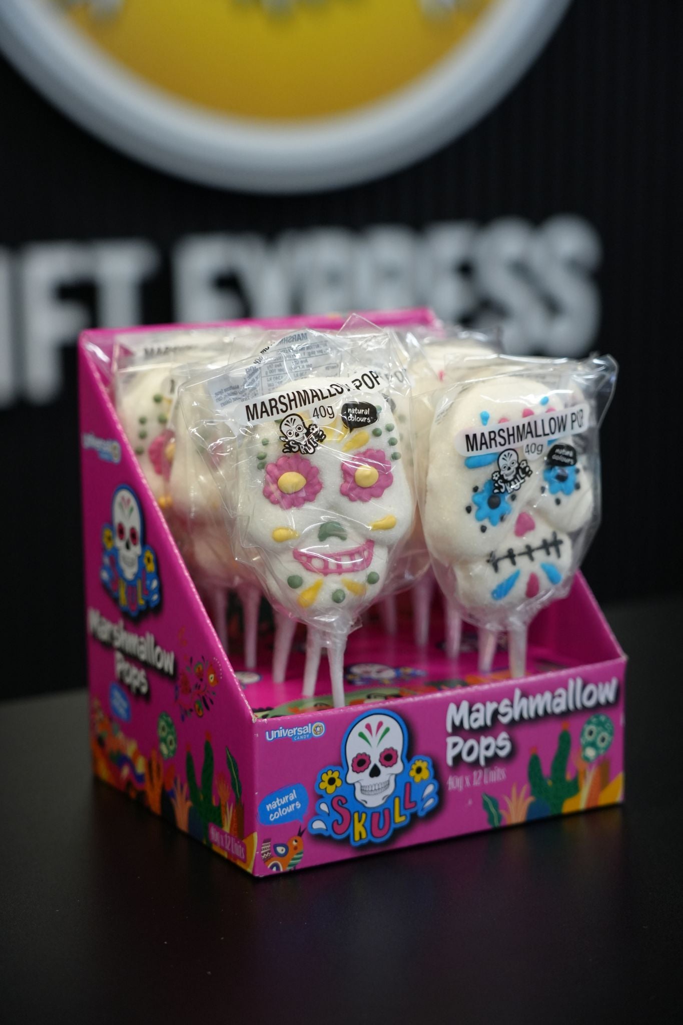 Marshmallow Pop Skull 40g x 12