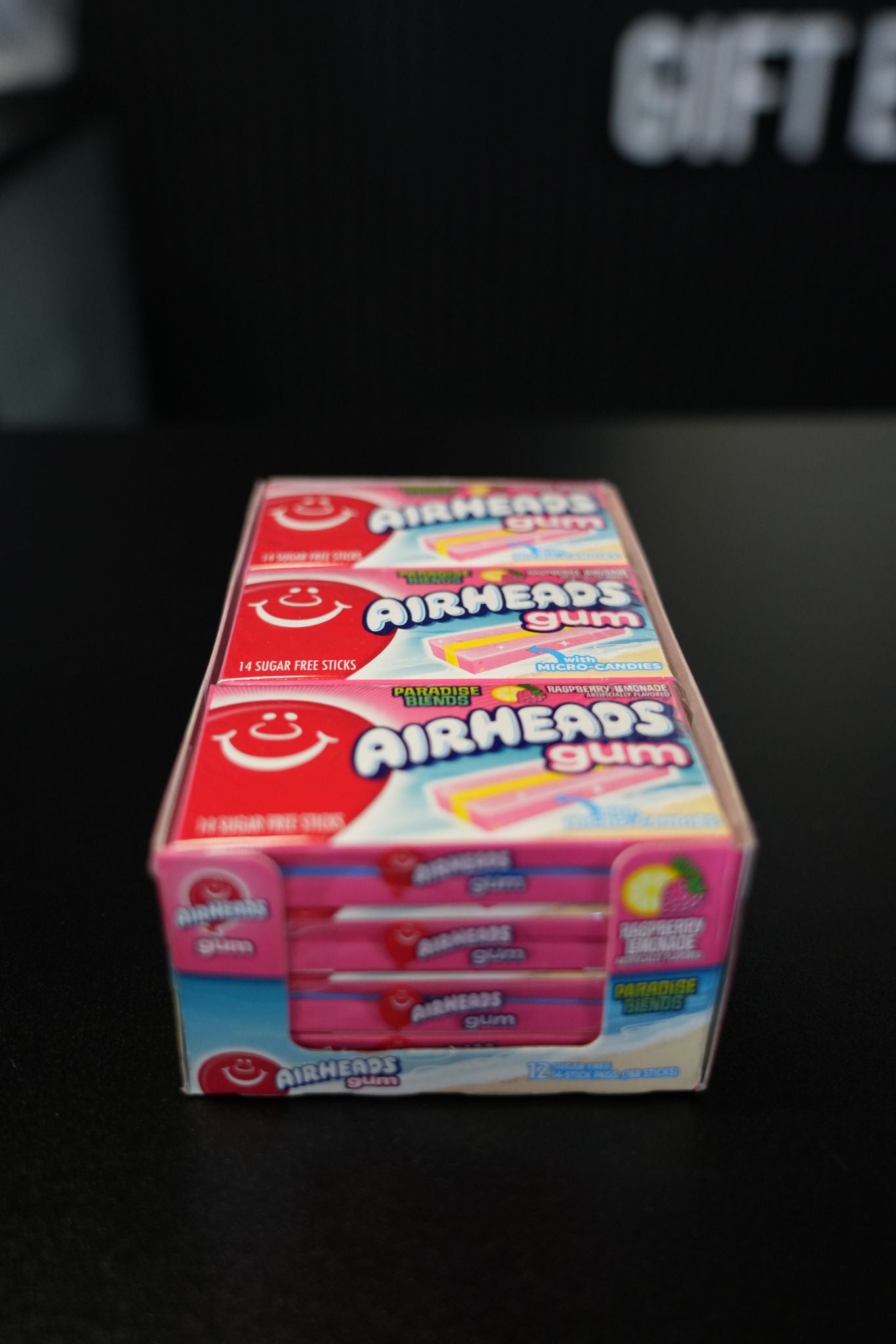 Airheads Raspberry Lemonade Gum 1.19oz(34g) x12