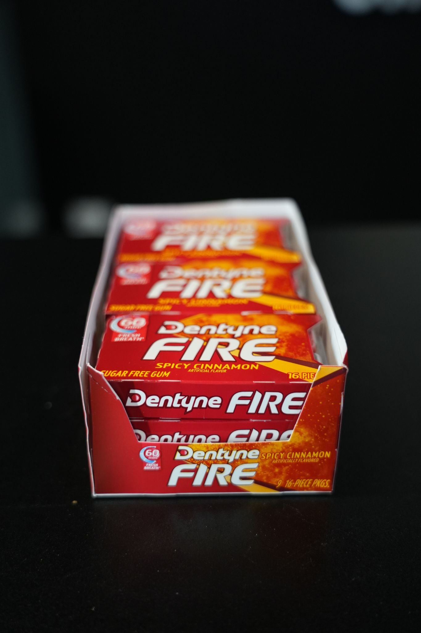 Dentyne Fire Spicy Cinnamon x 9