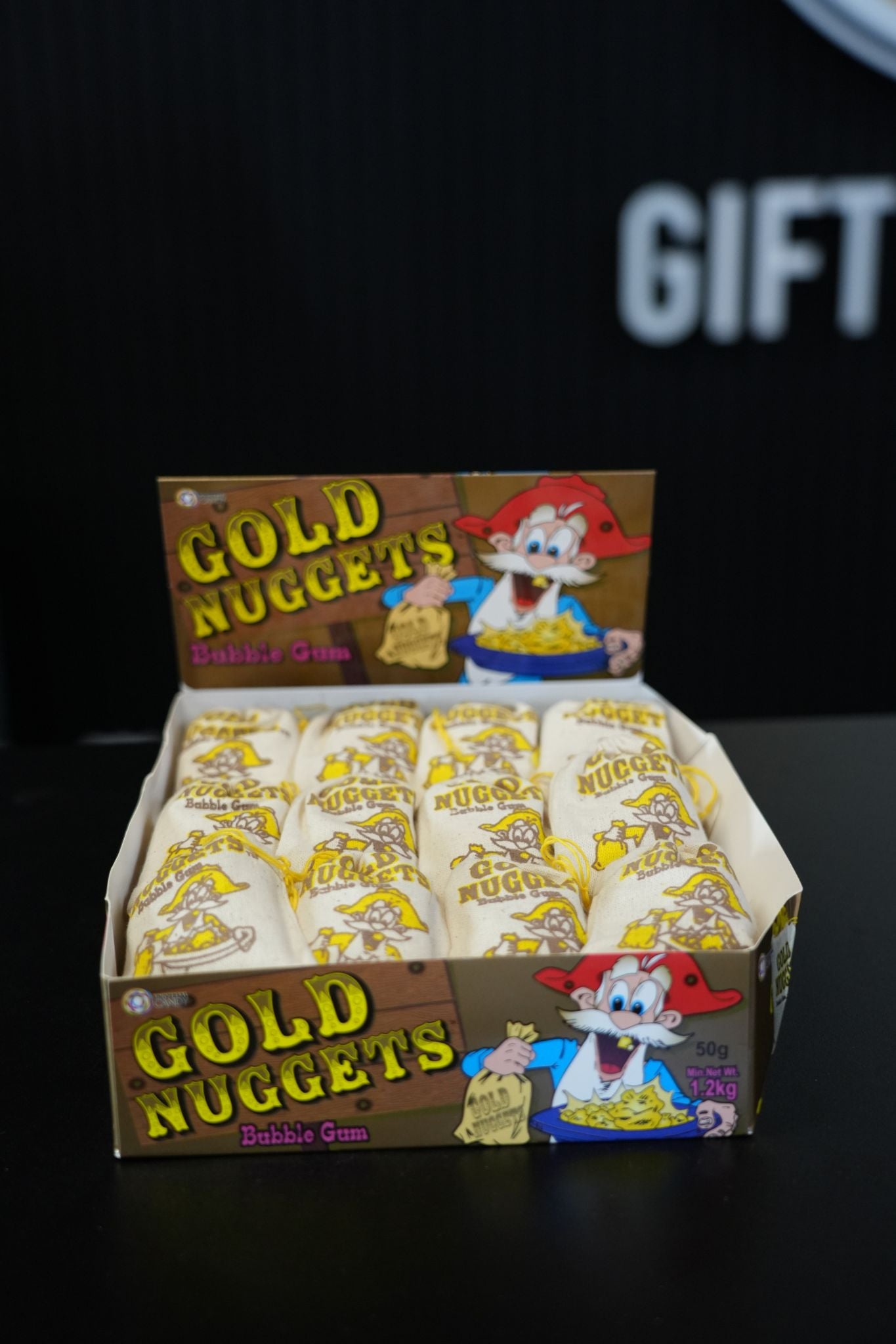 Gold Nuggets Bubblegum 50g x 24