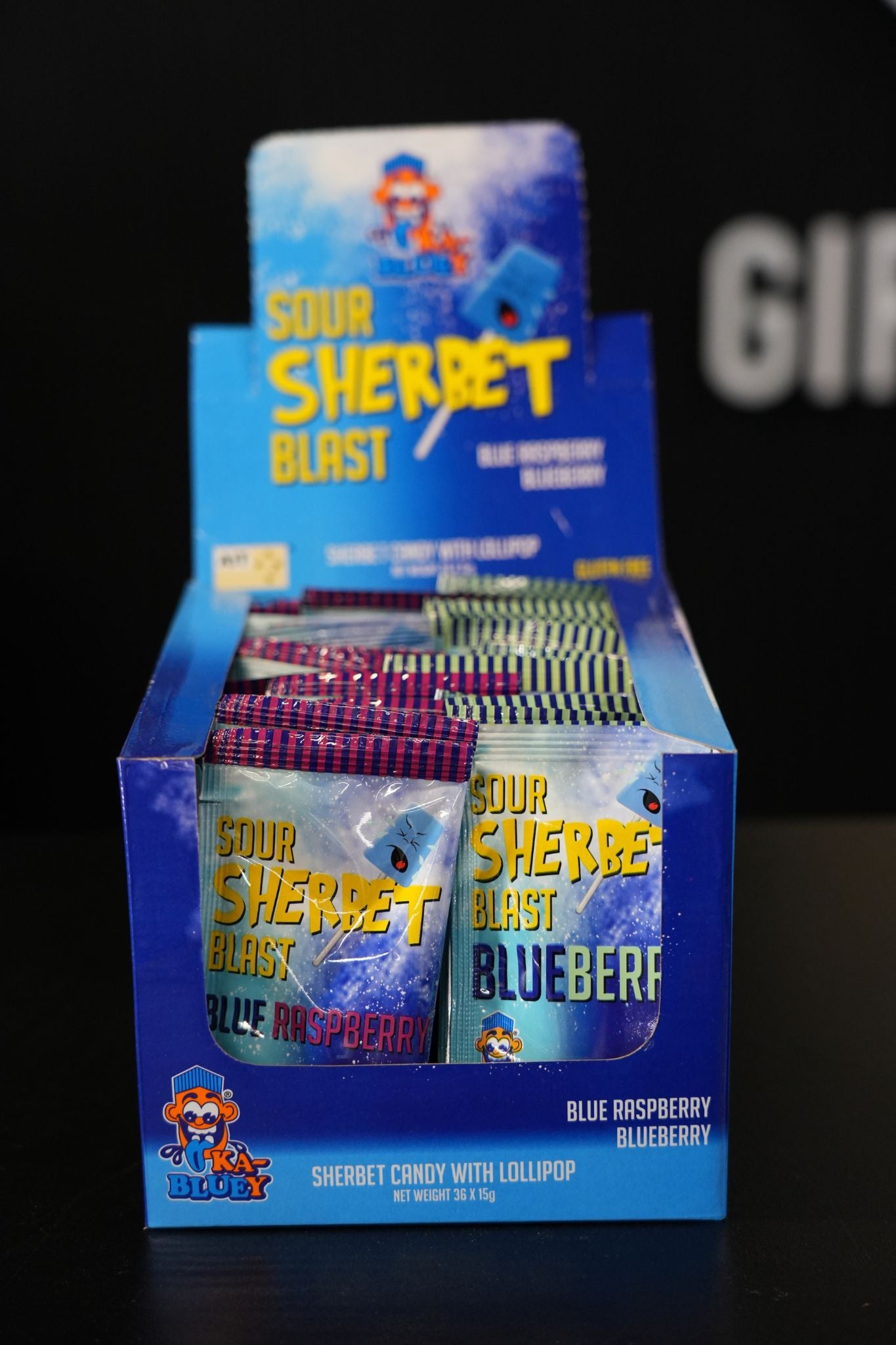 Ka-Bluey Sour Sherbert 36 x 15g