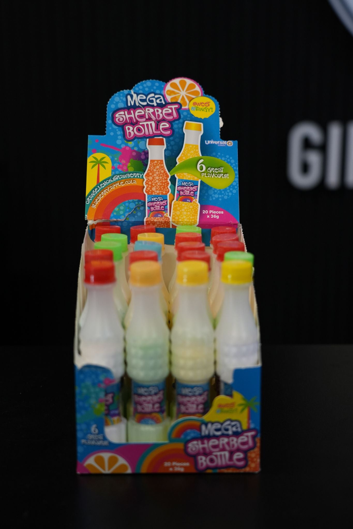 Mega Sherbert Bottles 20 x 36g
