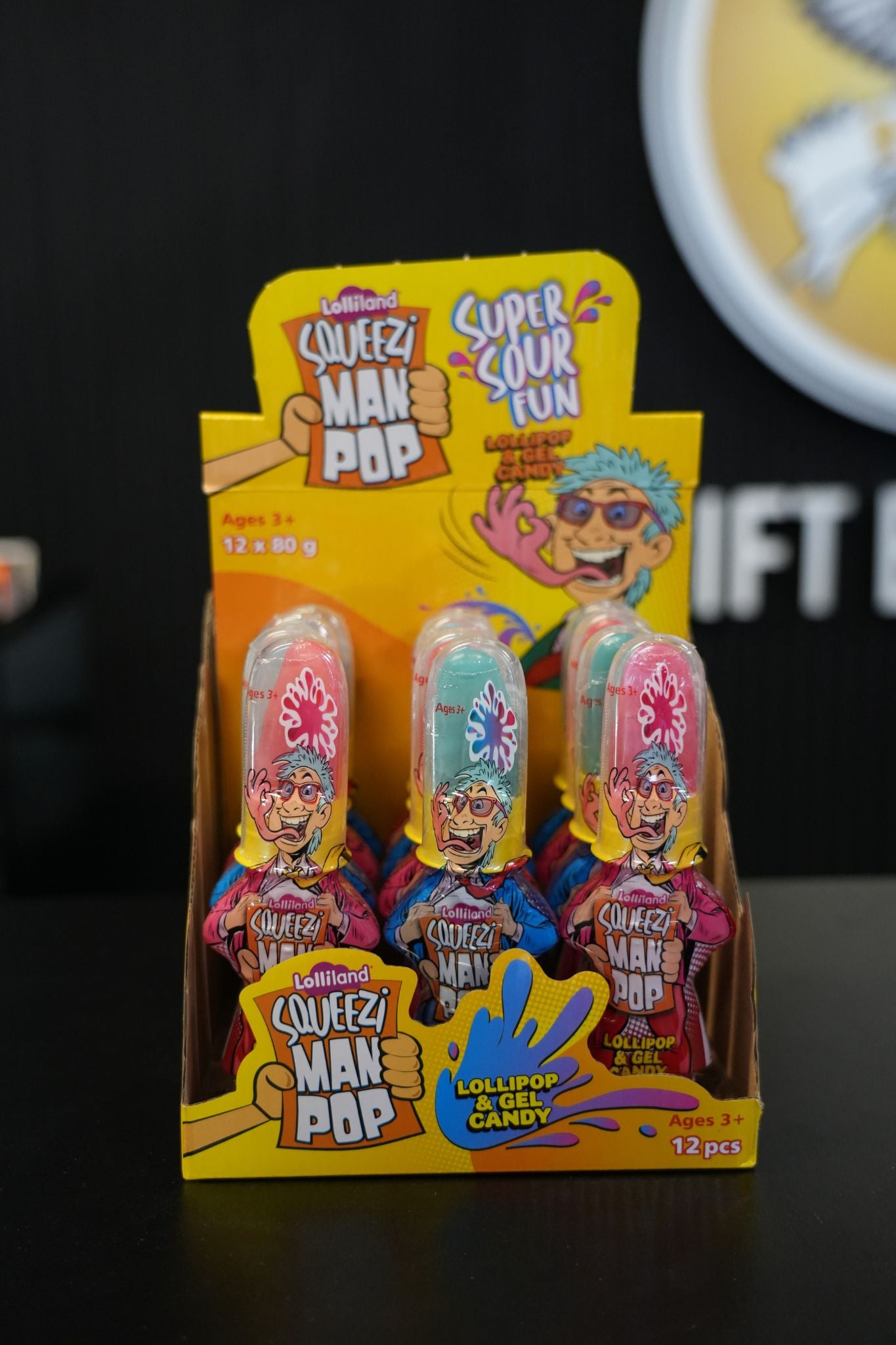 Squeezi Man Pop 80g x 12