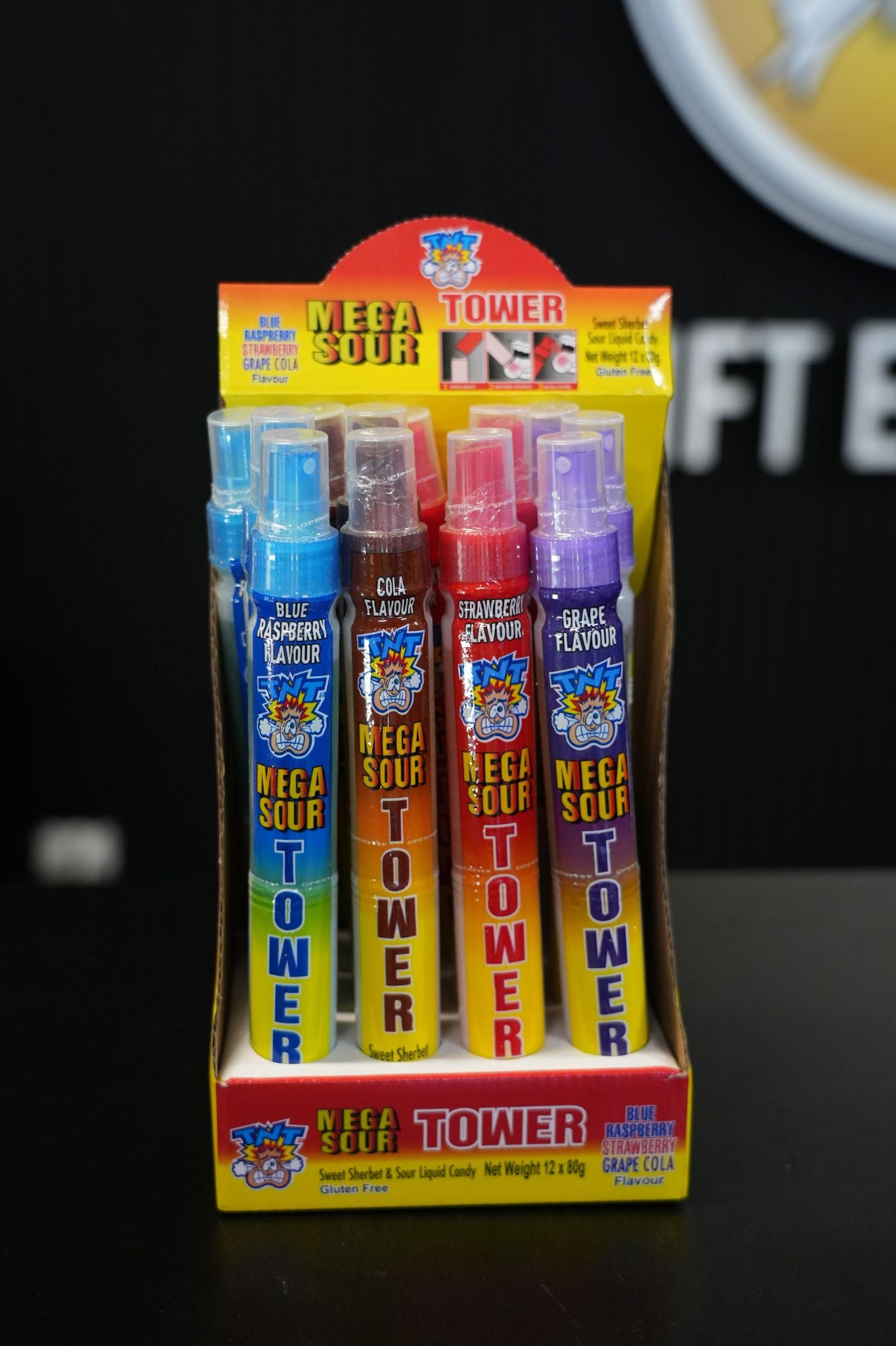 TNT Mega Sour Tower 12 x 80g