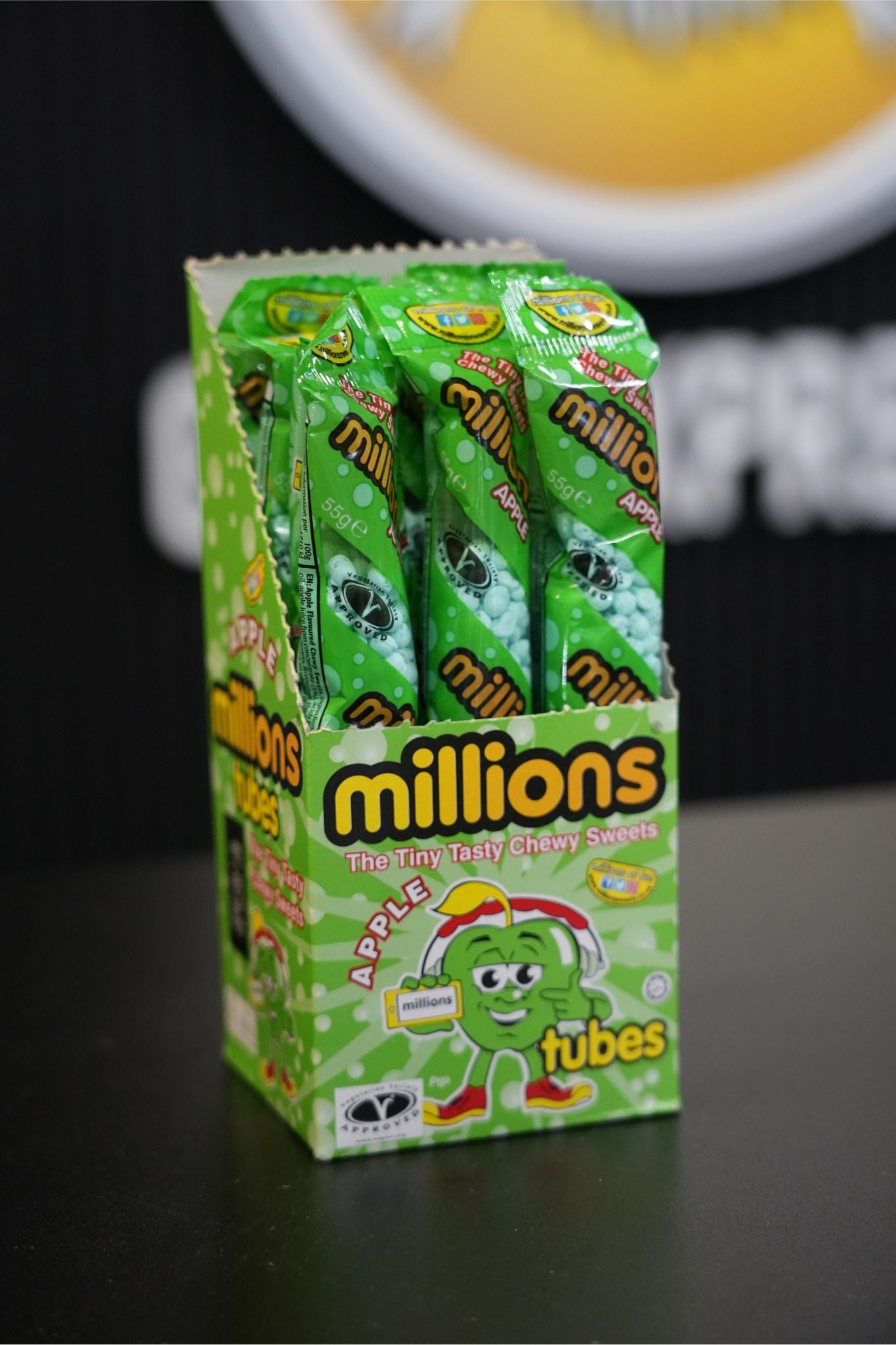 Millions Apple Tubes 55g x 12