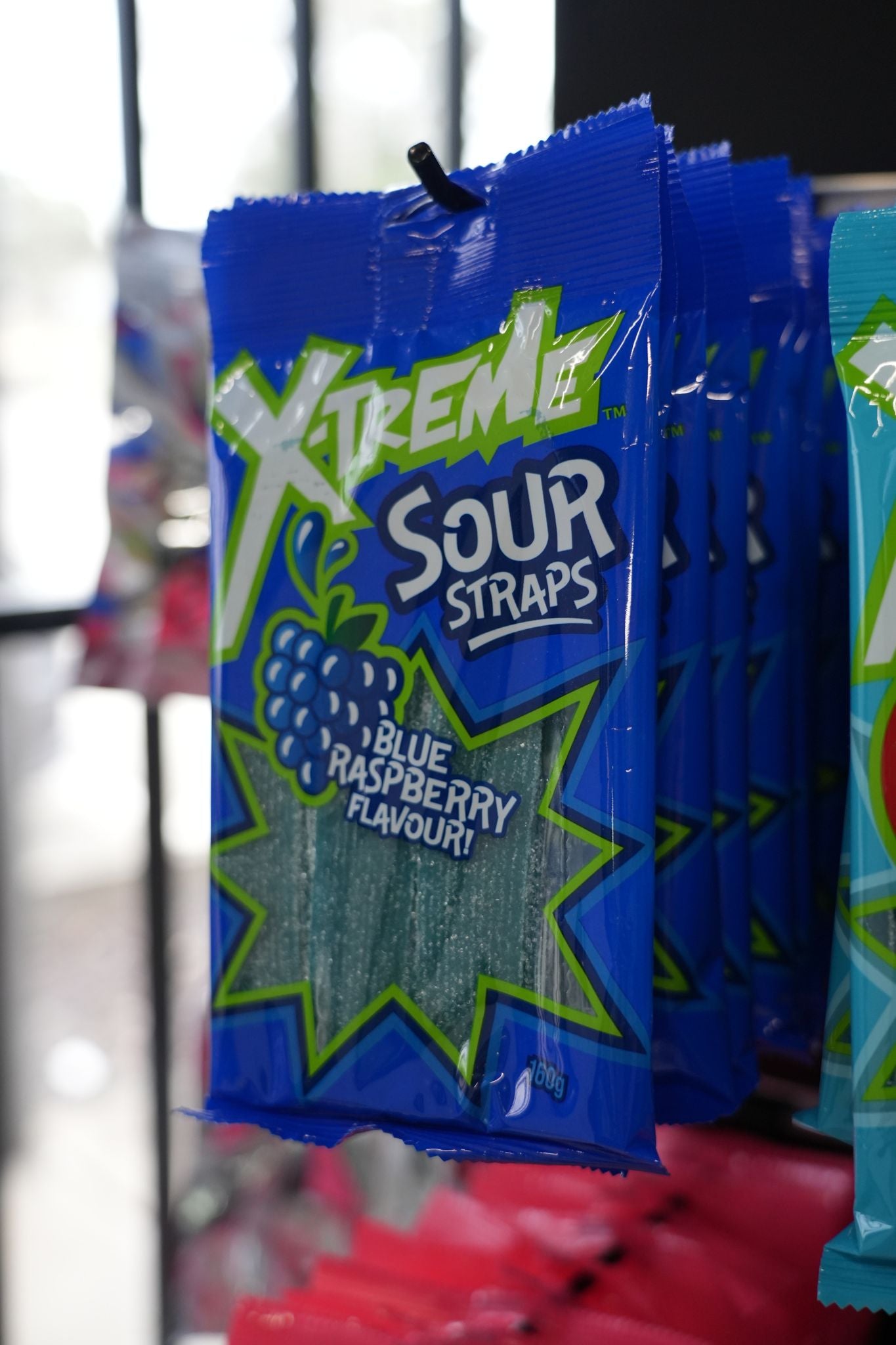 Xtreme Sour Straps Blue Raspberry 160g x 12