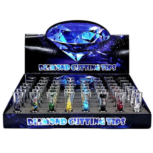 Diamond Mouth Glass Tips 48pc