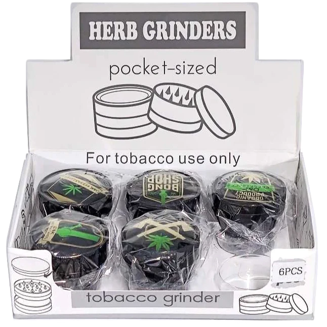 5831D-4 D&K Green Black 4pc Grinder