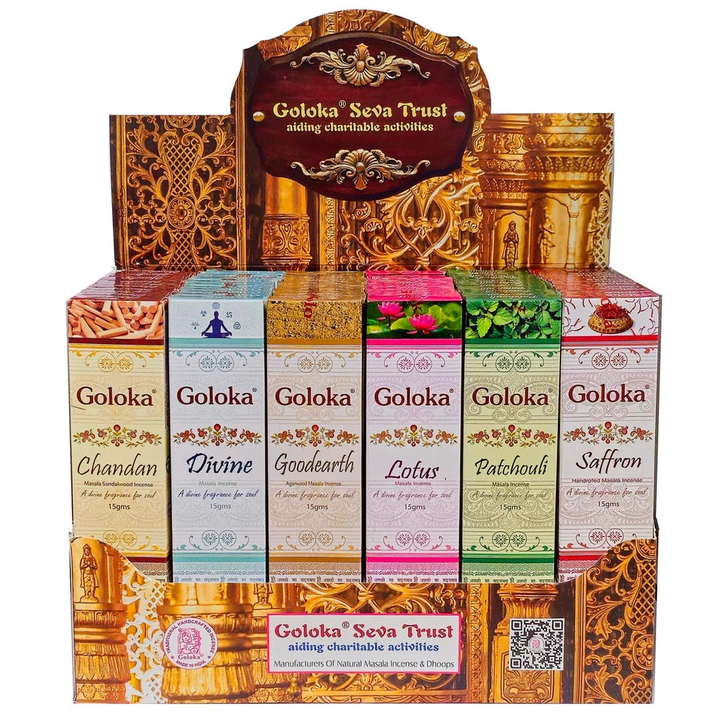 Goloka Incense Display