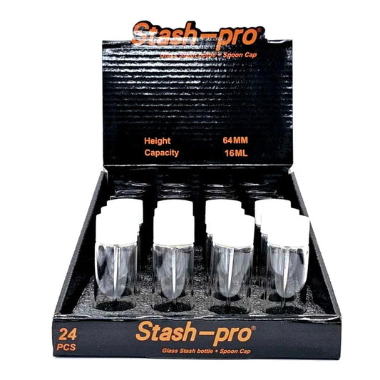 Stash Pro Glass Stash Bottle + Spoon Cap