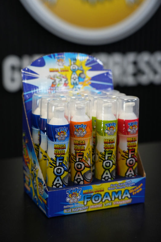 TNT Mega Sour Foam 75ml x 12