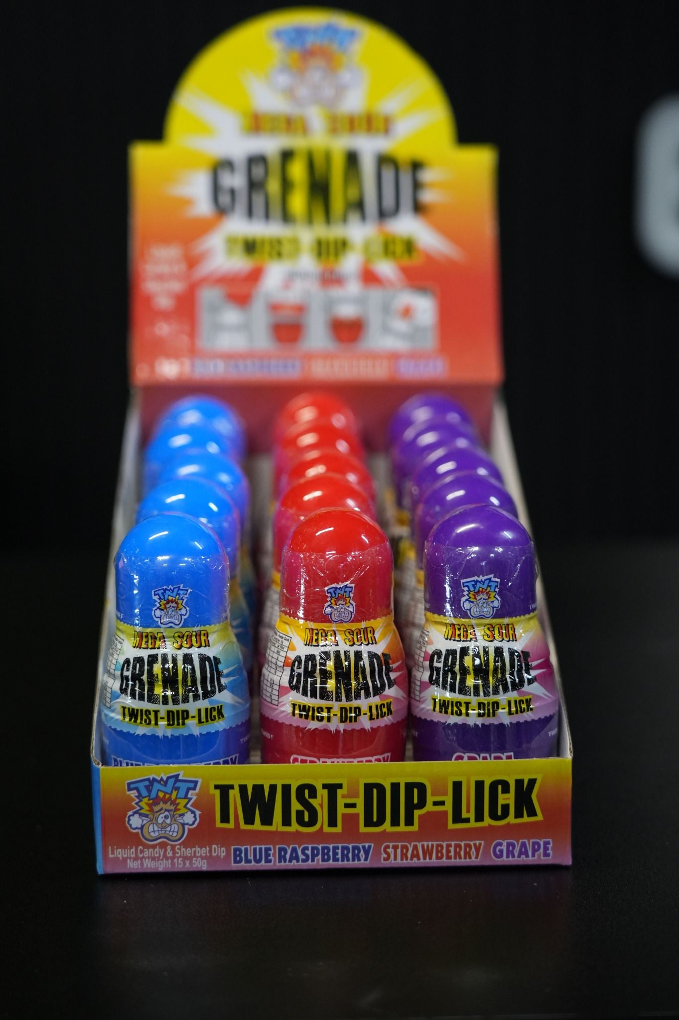 TNT Mega Sour Grenade 50g x 15