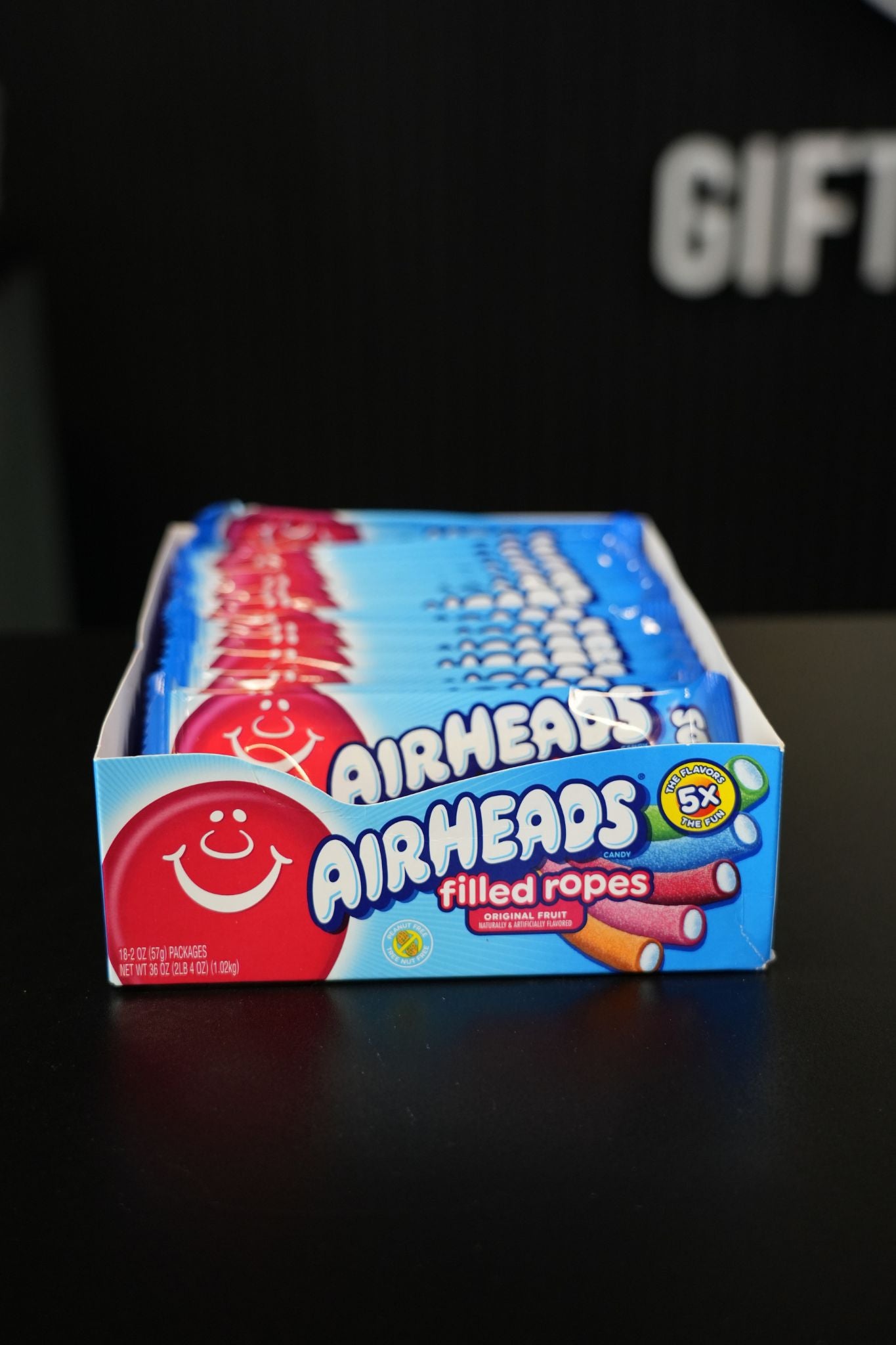 Airheads Filled Ropes Assorted 57g x 18