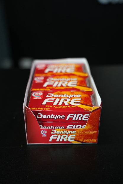 Dentyne Fire Spicy Cinnamon x 9