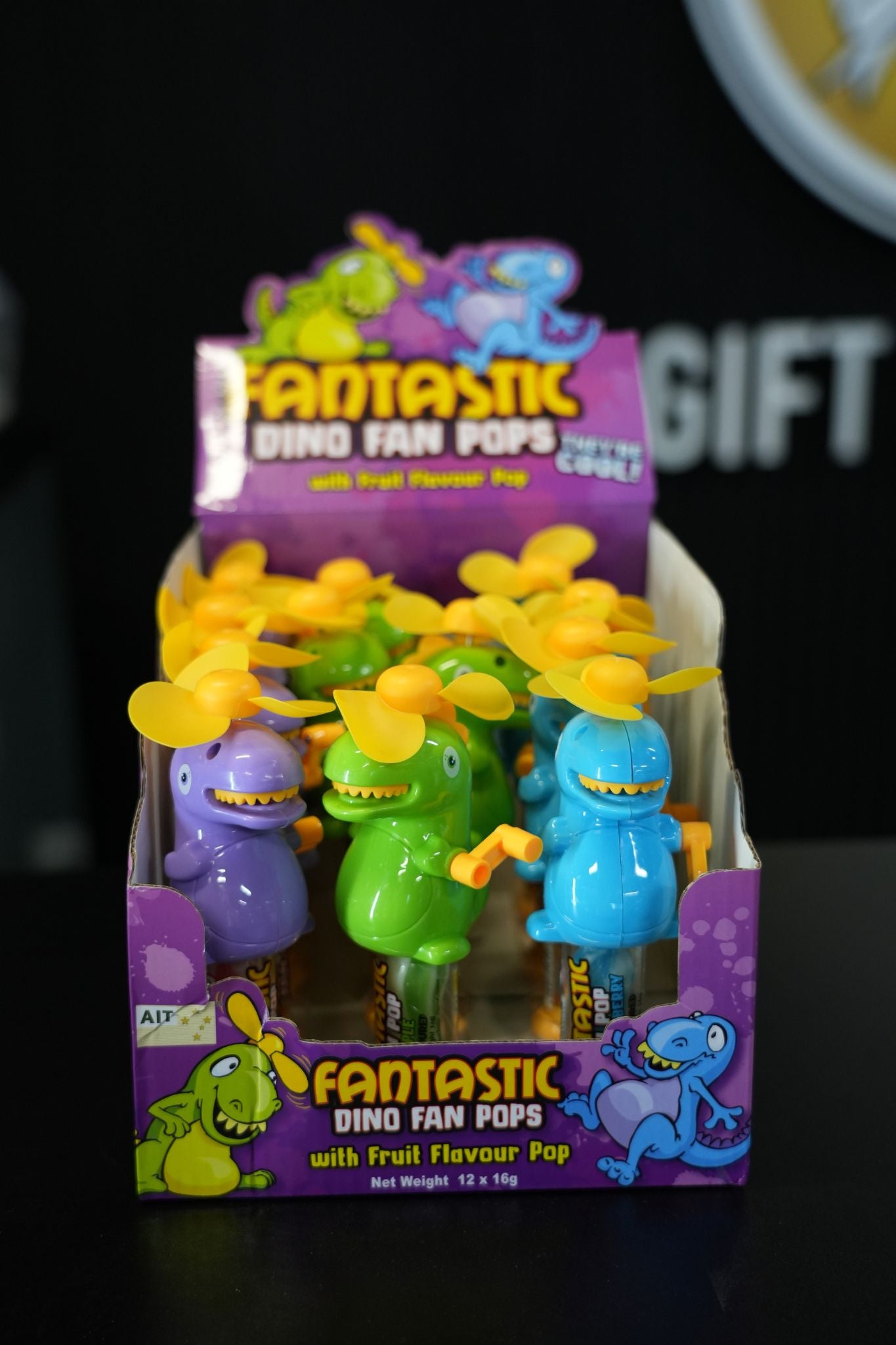 Dino Fan Pop 16g x 12