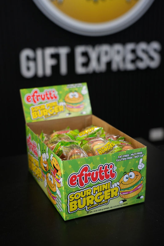 eFrutti Gummi Sour Mini Burger 60pcs 0.32oz(9g) x 60