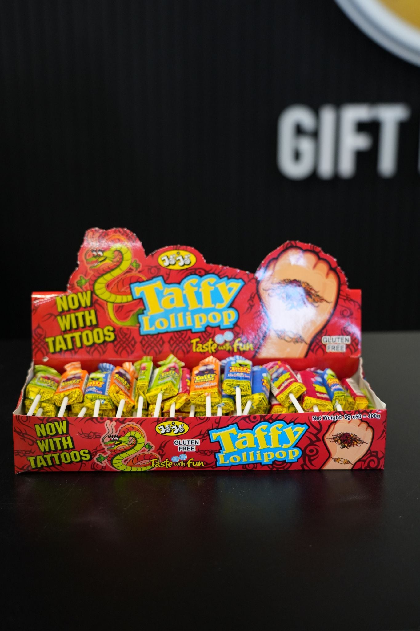 JOJO Taffy Lollipop 8g x 50