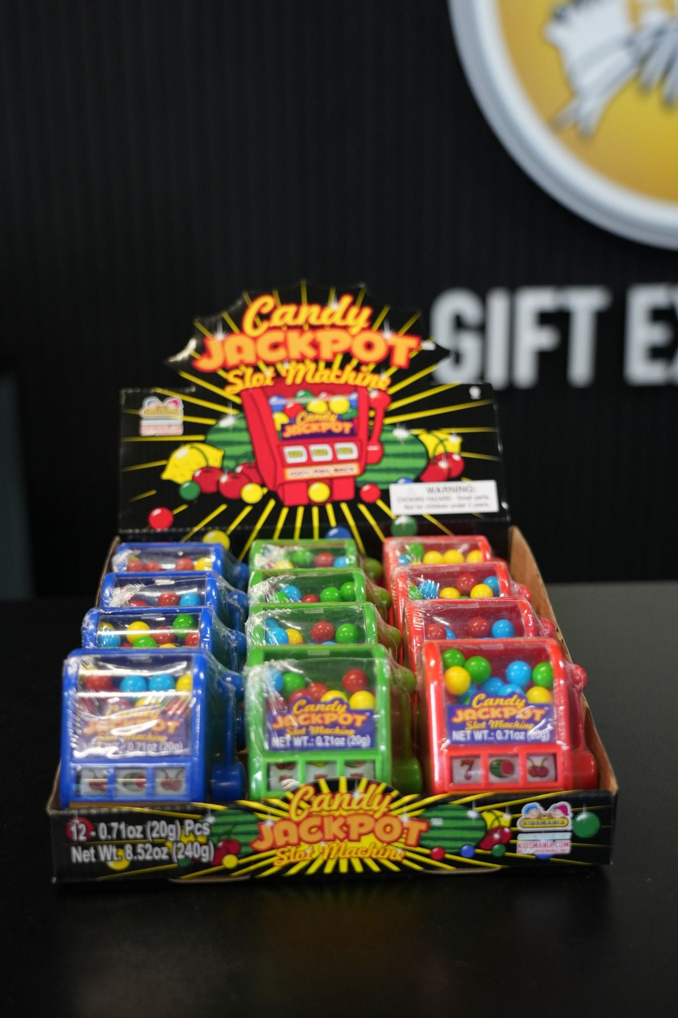 Kids Mania Novelty Slot Machine Candy Jackpot 20g x 12
