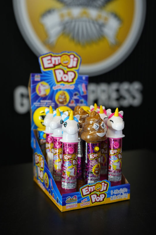 Kidsmania Novelty Emojipop with Lollipop 0.39oz(11g) x12
