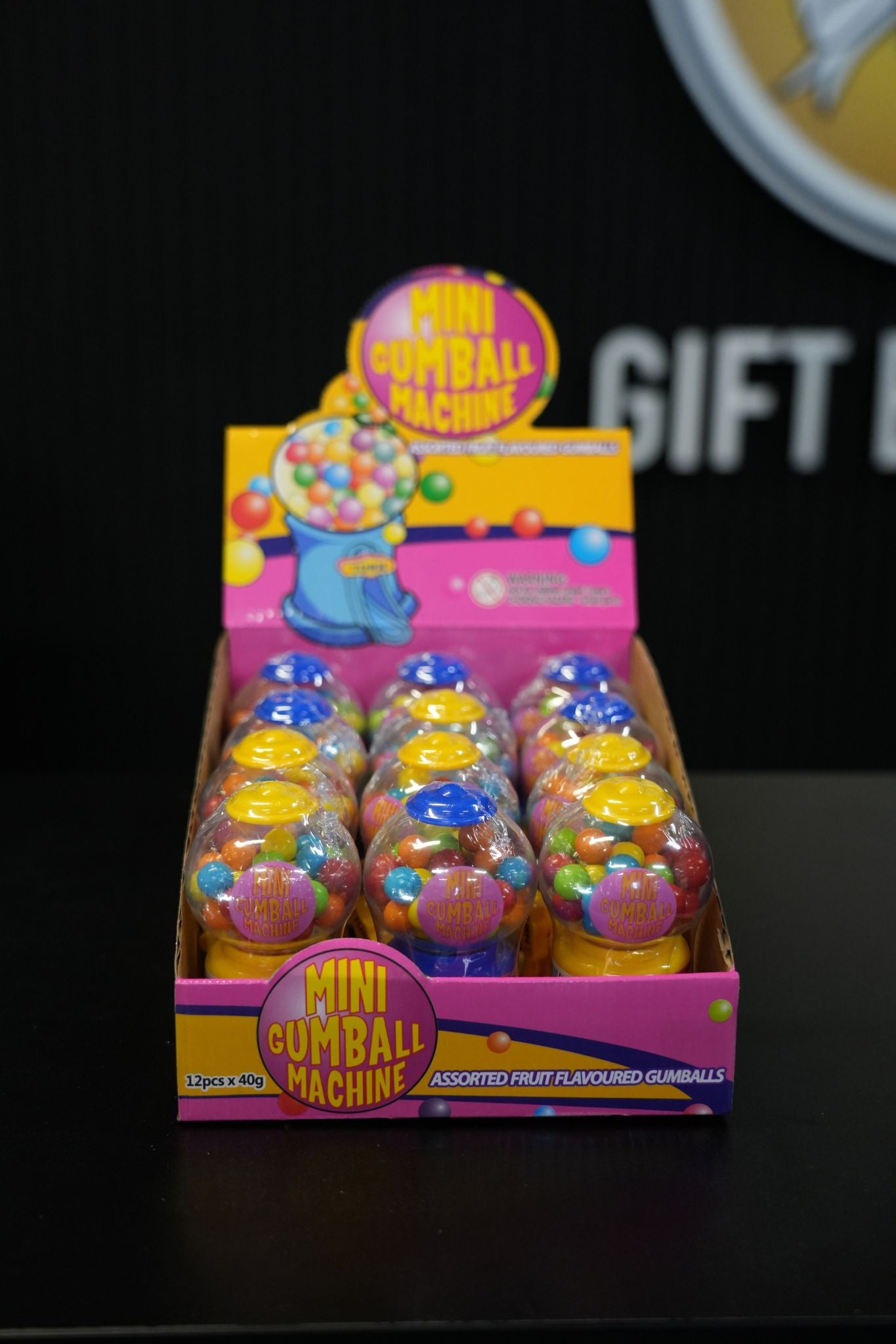 Mini Gumball Machine 40g x 12