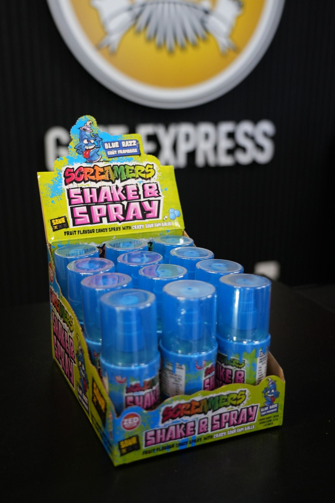 Screamers Shake n Spray Purple Razz 60ml x 12