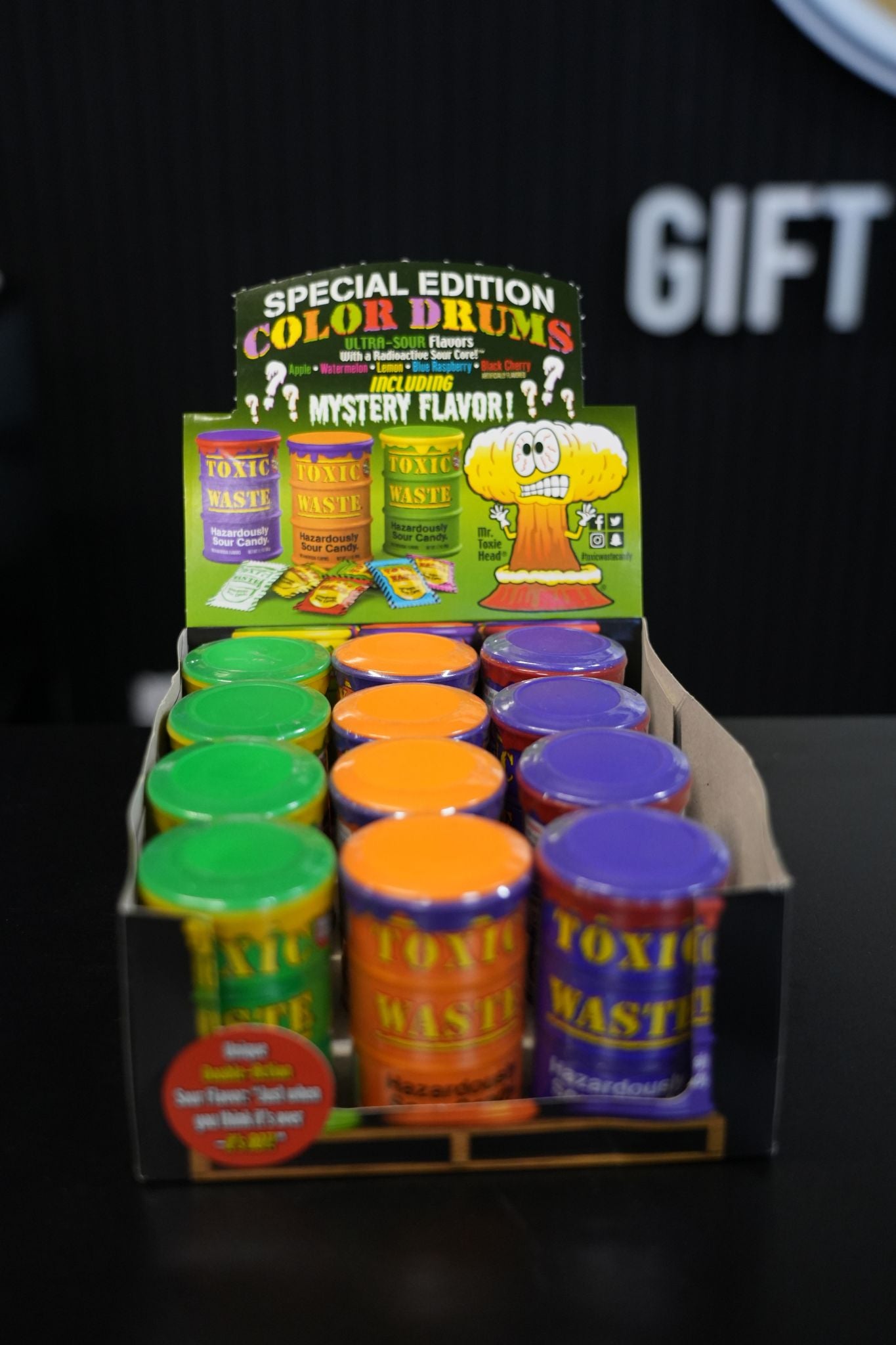 Toxic Waste Drums Assorted Sour Candy 1.7oz(48g) x 12