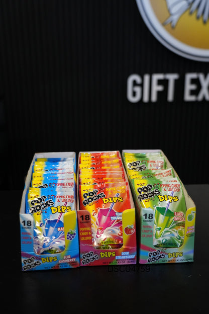 USA Pop Rocks Dips Variety 18g x 18