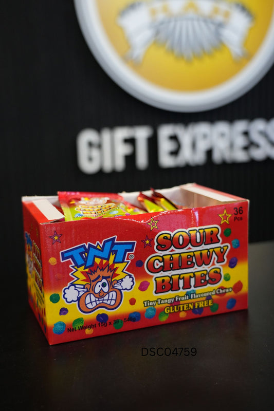 TNT Sour Chewy Bites 36 x 15g