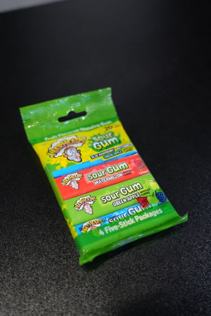 Warheads Sour Gum 4pk Peg Bag 50g x 10