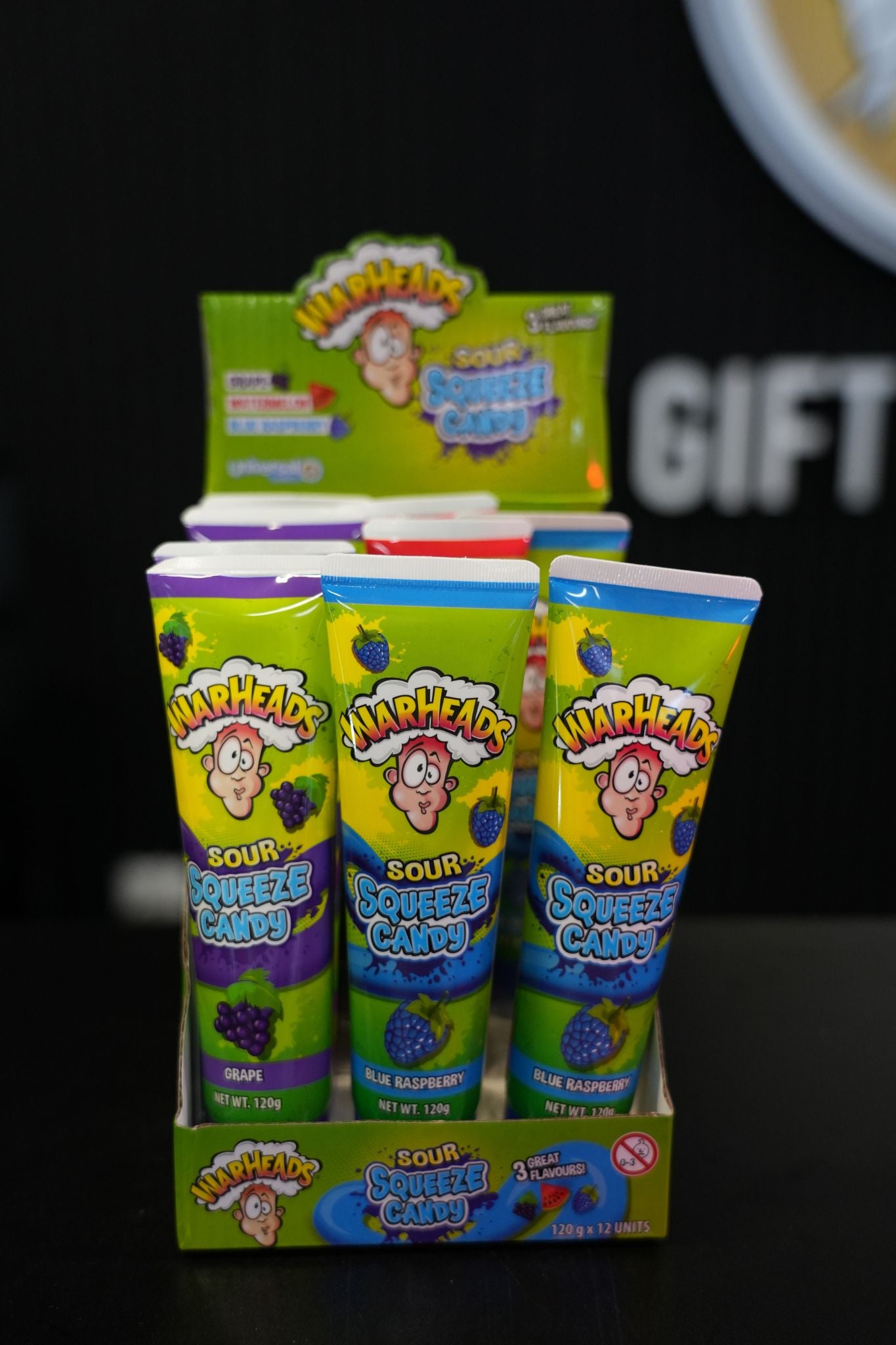 Warheads Sour Squeeze Candy 120g x 12