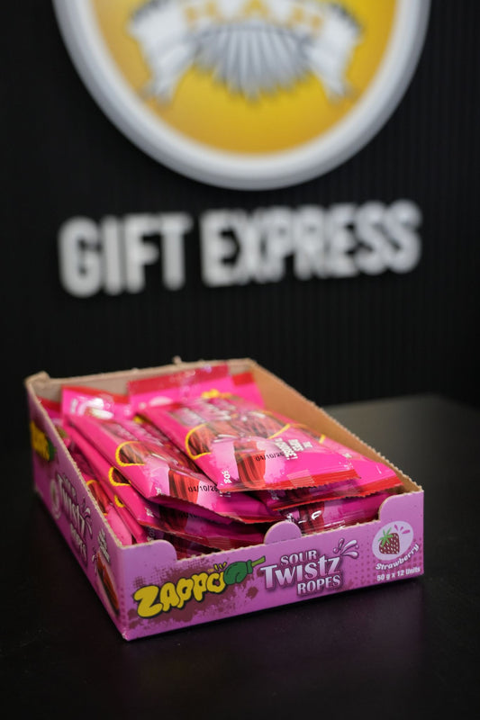 Zappo Strawberry Ropes 50g x 12