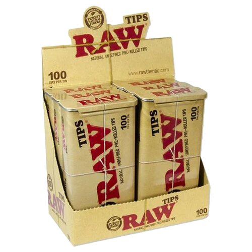 Raw Pre Rolled Tips Tin
