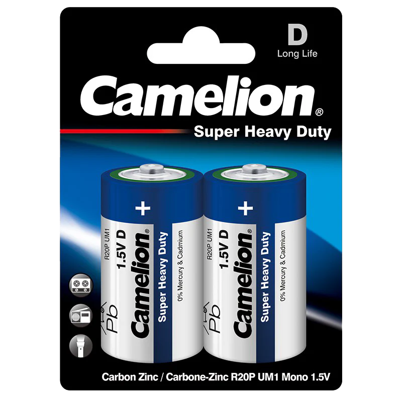 Camelion 1.5V D 6 Pack