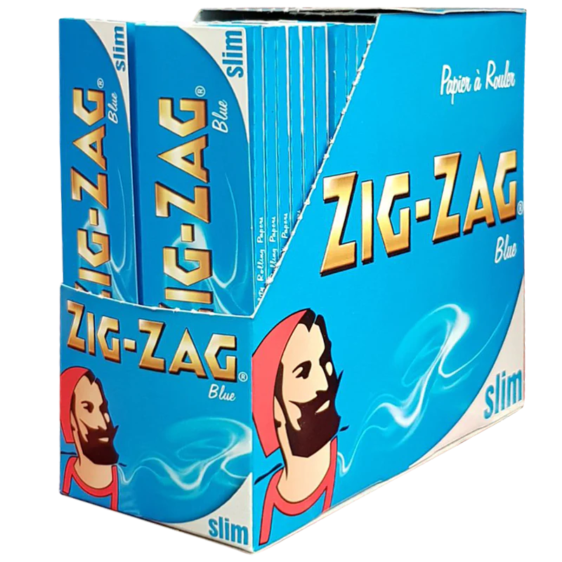 Zig Zag Blue Kingsize Slim